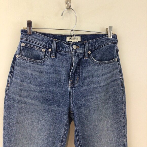 Madewell The Perfect Vintage Jean Blue Jeans Frayed Ends Petite - Picture 7 of 14
